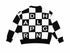Chequered Jacquard Sweater Black & White