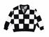 Chequered Jacquard Sweater Black & White