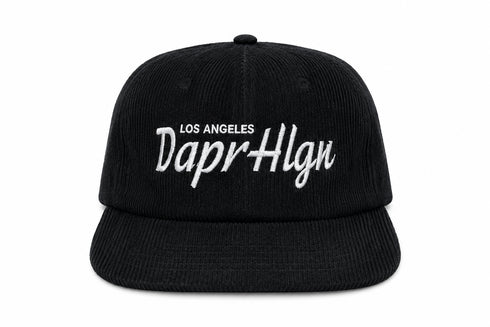 Corduroy Logo Snapback Black
