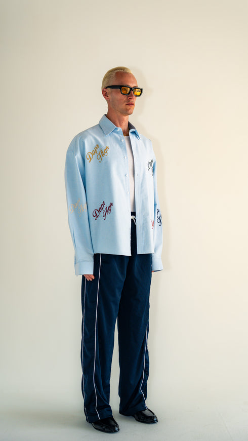 Signature Button Up Oxford Blue