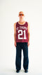St. Tropez 21 Muscle Tank Jersey Maroon