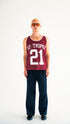St. Tropez 21 Muscle Tank Jersey Maroon