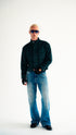 Suede Moto Jacket Green