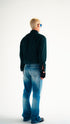 Suede Moto Jacket Green