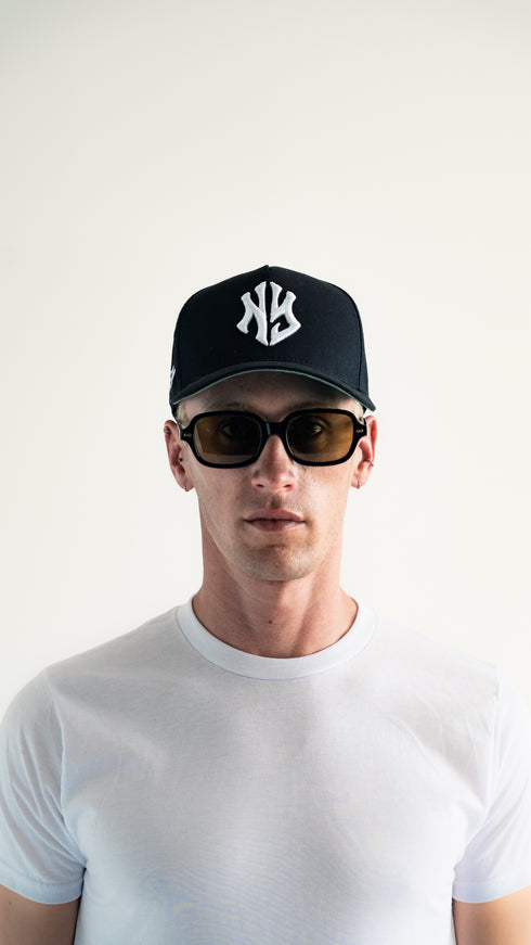 NY New Era Fitted Hat Black