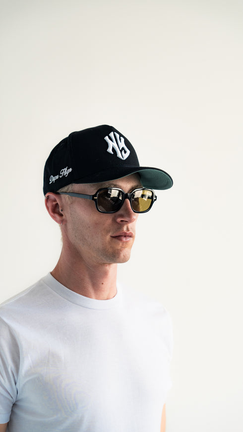 NY New Era Fitted Hat Black
