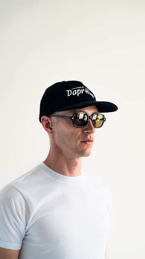 Corduroy Logo Snapback Black