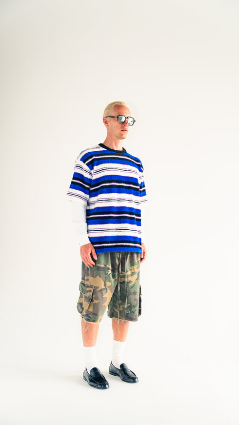 Mohair 90s Pinstripe T-Shirt