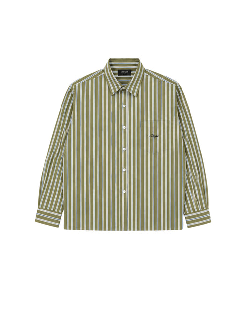 Green Pinstripe Shirt