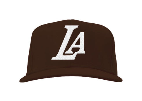 LA Snapback Hat Brown