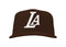 LA Snapback Hat Brown