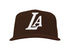 LA Snapback Hat Brown