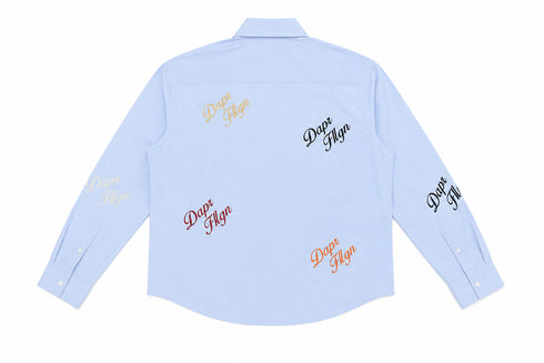 Signature Button Up Oxford Blue