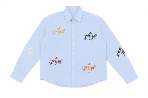 Signature Button Up Oxford Blue