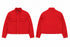 Suede Moto Jacket Red