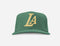 LA HAT FOREST GREEN & GOLD