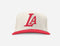 LA HAT TAN & RED