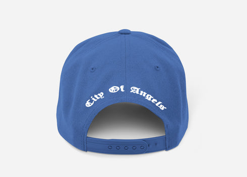 LA HAT ROYAL & WHITE