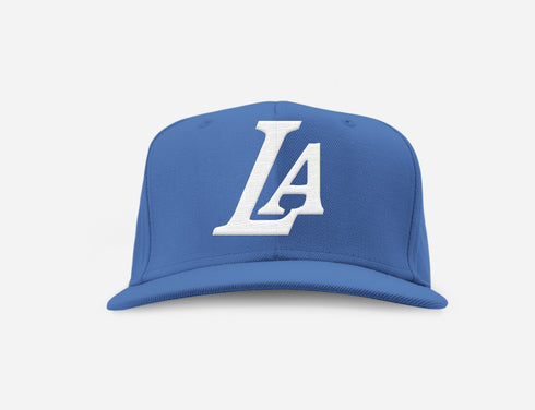 LA HAT ROYAL & WHITE