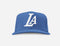 LA HAT ROYAL & WHITE