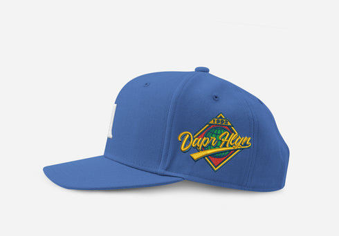 LA HAT ROYAL & WHITE