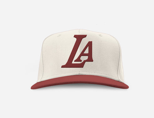 LA HAT TAN & BURGUNDY