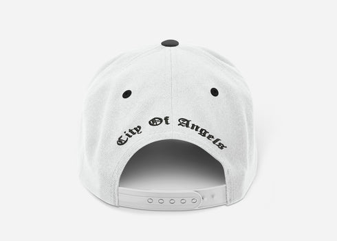 LA HAT WHITE & BLACK