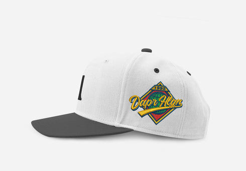 LA HAT WHITE & BLACK