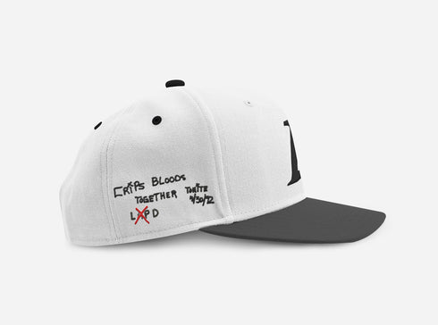 LA HAT WHITE & BLACK